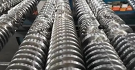vite gemellata conica e barilotto di acciaio per costruzioni edili della lega 38crmoala per il profilo del PVC WPC