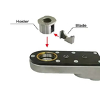Dispositivo di punta di elettrodo per saldatura a punto con taglio e porta manuale / portafogli con punta di elettrodo pneumatico