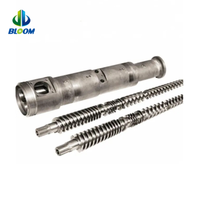 qualità  Conical Twin Screw Barrel for Plastic Rubber Extruder fabbrica