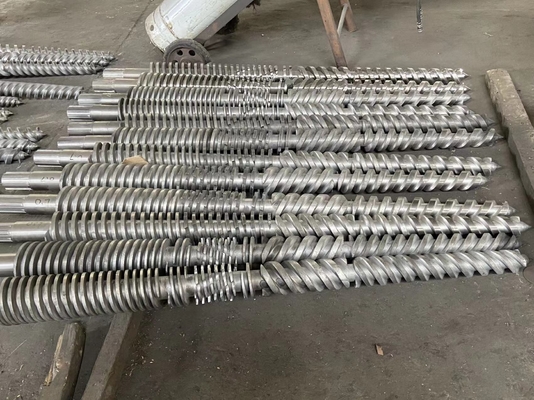 UPVC convogliano 65/132 di barilotto gemellato conico della vite con lo strato bimetallico