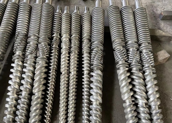 UPVC convogliano 65/132 di barilotto gemellato conico della vite con lo strato bimetallico