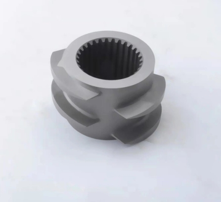 Doppio barilotto della vite dei pezzi di ricambio di gomma bimetallici dell'espulsore per il riempitore di plastica