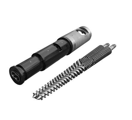 Barilotto gemellato conico della vite per l'espulsore 80/156 65/132 55/110 50/105 della conduttura del PVC