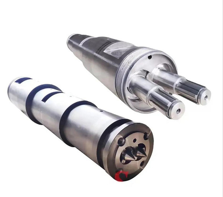 51 / 105 barilotto gemellato conico della vite di 65/132 80/156 PVC DOPPIO per l'espulsore di plastica