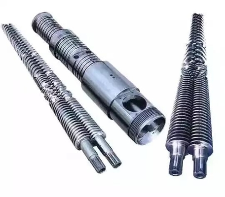 38CrMoAlA Nitrided 51/105 65/132 80/156 barilotti gemellati della vite per l'espulsore di plastica