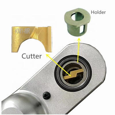 Apprettatrice pneumatica di punta del cappuccio con le lame KM1-6-8R KM1-6-6.5R ed il supporto