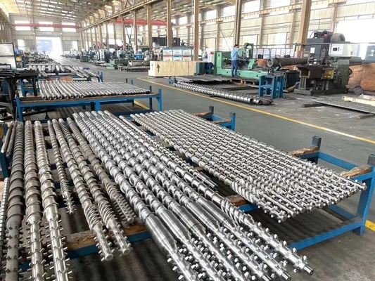 Vite bimetallica e barilotto del PVC dell'HDPE con i pezzi meccanici della flangia