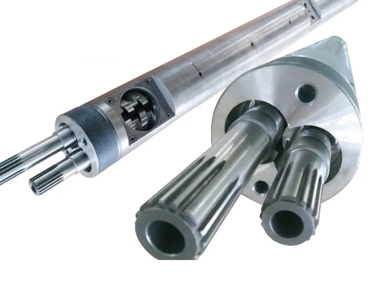 Nitruro bimetallico per viti gemelle coniche WPC PVC PE Industria / Vite e barili per estrusori