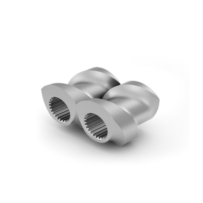 Segmento di vite bimetalliche resistenti all'usura e canna per la macchina di stampaggio a iniezione estrusore di plastica