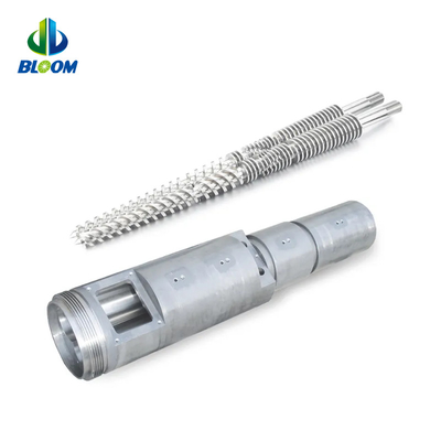 Customized High Efficiency Conical Twin Screw And Barrel per PVC WPC
