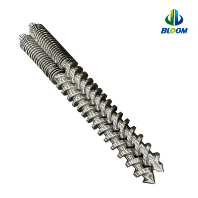 Customized High Efficiency Conical Twin Screw And Barrel per PVC WPC