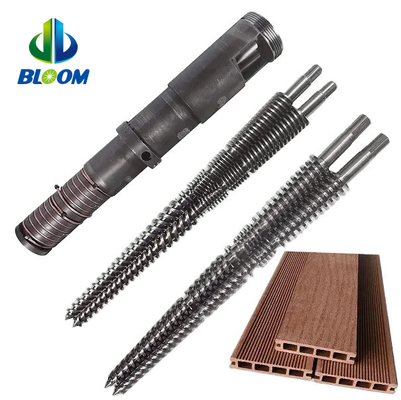 Vattone e canna conica gemellare resistente all'usura per PVC WPC TPE / TPU