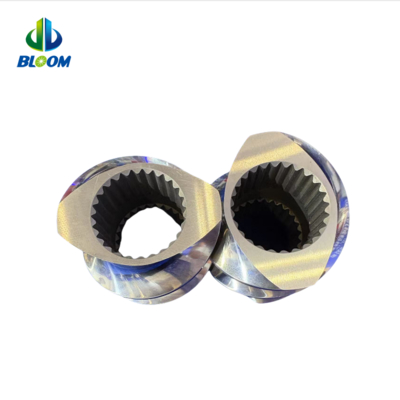 Fornitore cinese ZSK Double Twin Extruder Parts Screw Segments For Lithium Battery Slurry