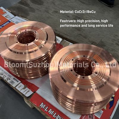 Ruota di saldatura a cucitura in lega CuCrZr per saldatura a resistenza