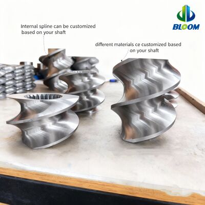 Parti dell'estrusore a doppia vite resistenti all'usura e alla corrosione con specifiche personalizzate e alta capacità di coppia