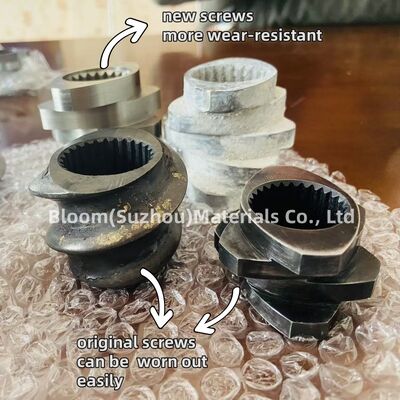 Parti dell'estrusore a doppia vite resistenti all'usura e alla corrosione con specifiche personalizzate e alta capacità di coppia