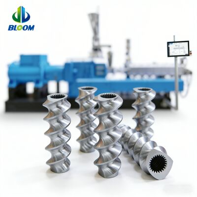 Canna a doppia vite in lega di nichel ad alta resistenza per la resistenza all'usura nelle macchine estrusore di plastica