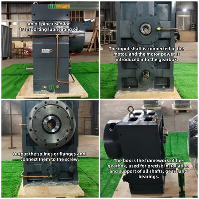 Riduttore per estrusore a funzionamento sincrono di precisione ad alta coppia serie SJ SZ65 per estrusore a vite per plastica