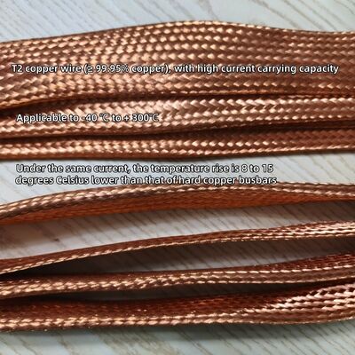 Dimensioni personalizzabili Bar di trama in rame con elevata efficienza conduttiva e assorbimento delle vibrazioni per sistemi elettrici