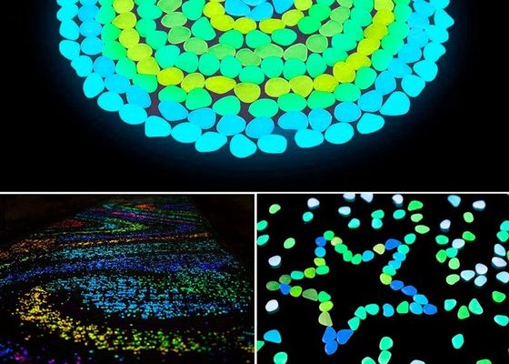 Ciottoli luminescenti d'ardore di plastica delle pavimentazioni in calcestruzzo