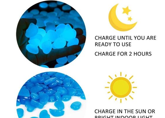 Ciottoli fluorescenti verdi blu non radioattivi della resina per la decorazione domestica