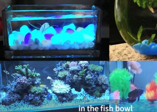 Ciottoli fluorescenti verdi blu non radioattivi della resina per la decorazione domestica