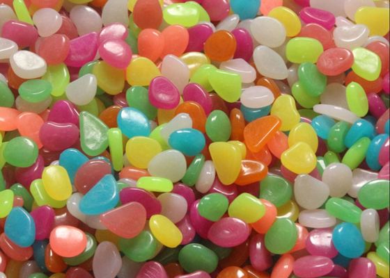 ciottolo di plastica luminescente della glassa di 3mm per la via del paesaggio
