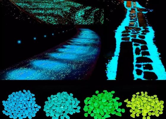 ciottolo di plastica luminescente della glassa di 3mm per la via del paesaggio