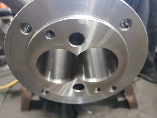 Barilotto gemellato conico dell'espulsore del nitruro X800 per elaborare l'ABS di PLA dell'HDPE del LDPE del PE del PVC pp
